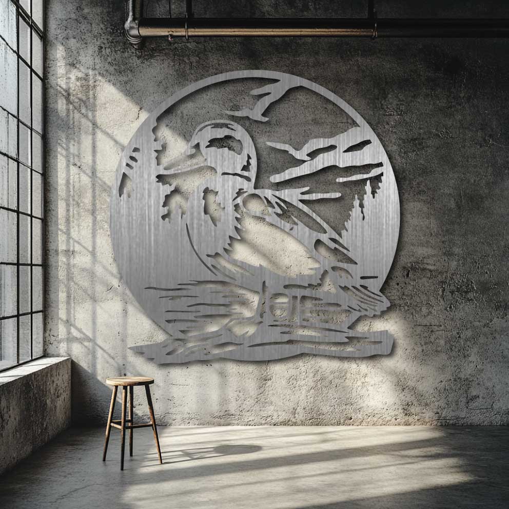 Mallard Duck Metal Art - NZ Made Wall Decor